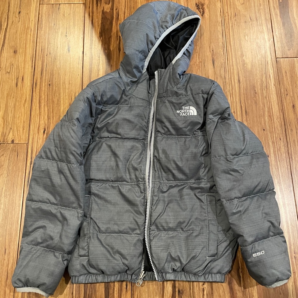 Kids reversible North Face puffer jacket